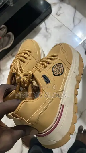 Premium Tan Chunky Streetwear Sneakers