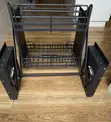 2 Tier Bakin Karfe Pull Down Plate Rack - 2