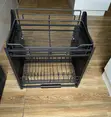 2 Tier Bakin Karfe Pull Down Plate Rack - 4