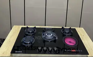 Polystar 5-Burner Gas Cooker with Electric Hotplate