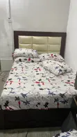 4x6 HDF Bed Frame with Mattress - 1