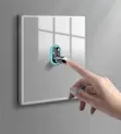 Tushen Juyawa na Gilashi mai Haske da Alamar LED - 2