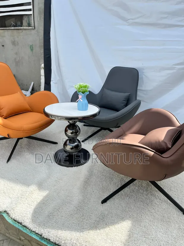 Modern Rotating Accent Chair - 1