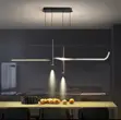 Modern Creative Long Strip LED Dining Pendant Light - 1