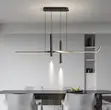 Modern Creative Long Strip LED Dining Pendant Light - 3