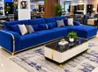 Home Interiors L-Shape Sofa Chairs na Falo - Blue - 2