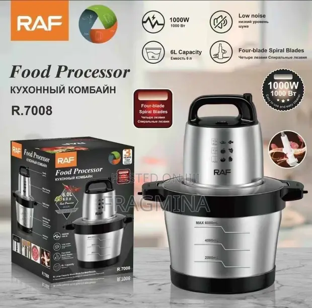 Raf 6L Food Processor 1000W - 1