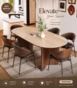 Standard Marble Top Dining Table tare da 6 Chairs - 1