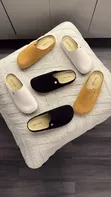 FDCP Mules - Baƙar fata Suede/Faux Leather - 2