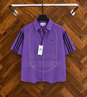 Catherine's Fashion Store Maza Purple Short-Sleeve Shirt