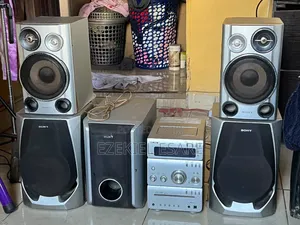 Sony Sound System with 4 Speakers & Subwoofer