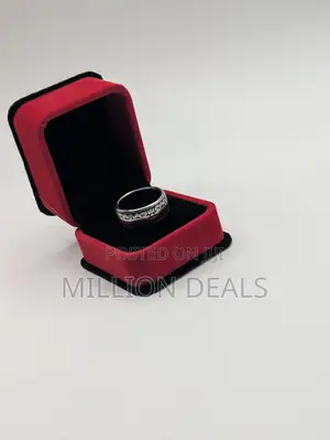 Men's Skinny Pattern Ring - Size 8