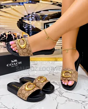 Coach Slippers - Brand New