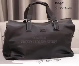 High Quality Luxury Men's Genuine Leather Duffle Bag