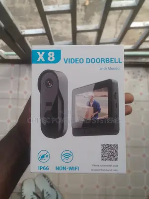 X8 Bluetooth Bidiyo Doorbell tare da Monitor