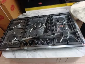 Brand New 5-Burner Stainless Steel Gas Cooker