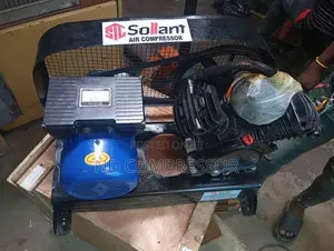 Sollant 2-Piston Belt Drive Air Compressor Head with Motor