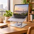 360° Juyawa Mai Girma Aluminum Laptop Stand - 2