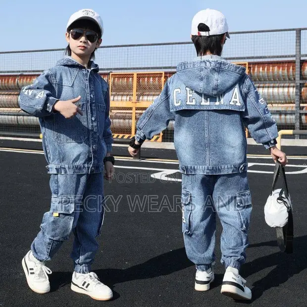High Quality Boys' Denim Clothing Set - 1