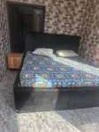 Solid 6x6 Bed Frame with Mouka Foam, Drawer & Pillows - 1