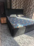 Solid 6x6 Bed Frame with Mouka Foam, Drawer & Pillows - 2