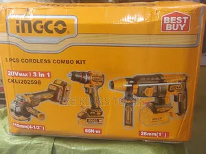 INGCO 3-Piece Cordless Combo Kit