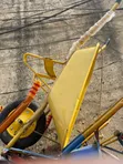 Brand New Steel Wheelbarrow - Yellow - 2