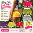 Ladies Cotton Drawstring Bum Shorts - 2
