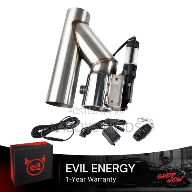 Exhaust Y Pipe with Remote Cutout Valve - 1