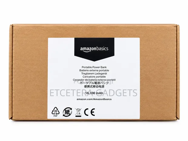 Amazon Basics 16,100mAh Portable Power Bank - 1