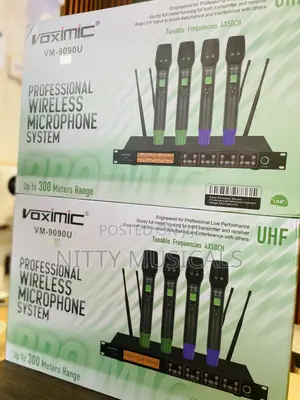 Voximic VM-9090U 4-in-1 Professional Wireless Microphone System