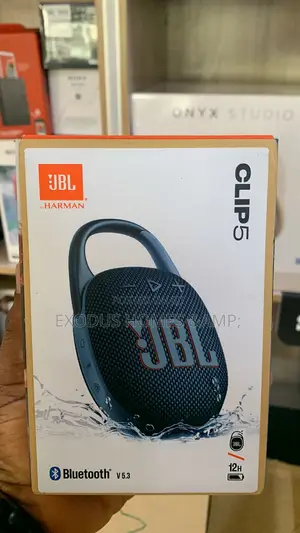 JBL Clip 5 Portable Bluetooth Speaker (Black)