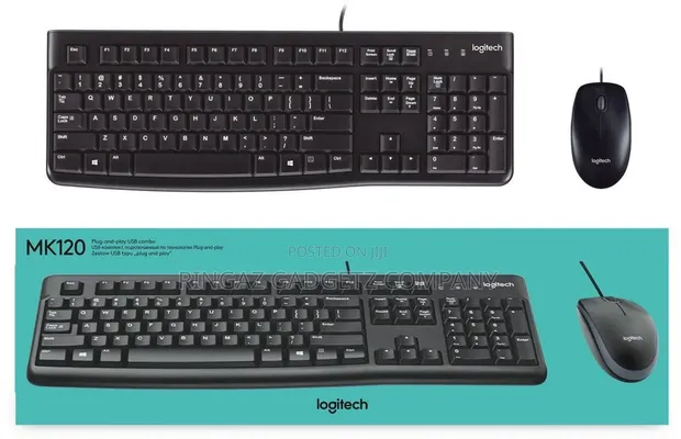 Logitech MK120 Desktop Keyboard and Mouse Combo - 1