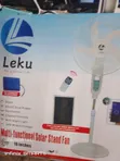 Leku 16-inch Solar Rechargeable Standing Fan - 1