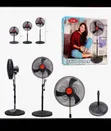 Leku 16-inch Solar Rechargeable Standing Fan - 2