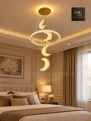 Modern 3-Color Dimmable LED Ribbon Pendant Chandelier