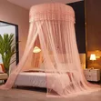 Brand New Hanging Mosquito Net Canopy with Lace Trim - 1