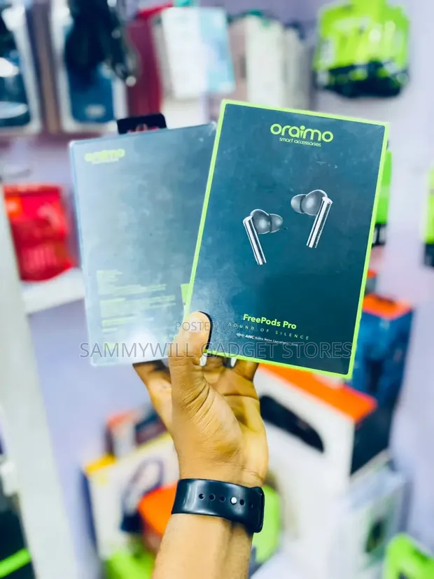 Oraimo Freepods Pro Wireless Earbuds - Black - 1