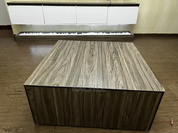 HDF Centre Table and TV Console Set - Multicolored - 1