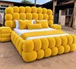 Brand New Padded Bed Frame with Side Drawers - 2