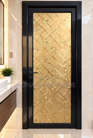 Bathroom & Toilet Aluminum Door - Gold