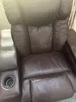 Used Deep Brown Power Recliner with Dual Cup Holders - 3