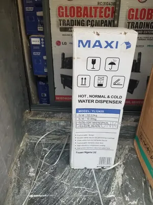 Maxi YL1242S 3-Faucet Water Dispenser - Silver & Black