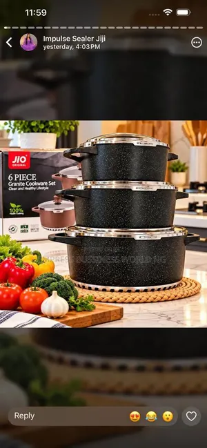 Brand New GE Granite Pots Set - 40cm