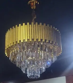 Luxury Gold & Crystal Ceiling Chandelier