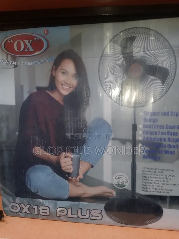 Ox Plus Standing Fan - Brand New - 1