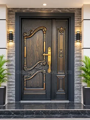 Luxury Italian Copper Cast Security Door 7ft x 4ft