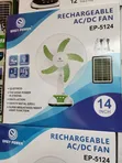 Fan mai Sake Caji AC/DC tare da Solar Panel - 2