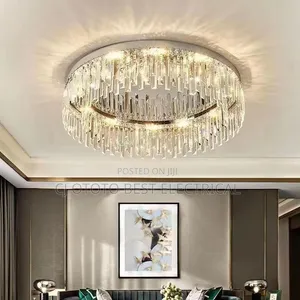 Cikin Kyau Crystal Luxury Chandelier Flush Light