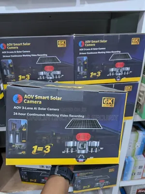 AOV Smart Solar Camera (3-Lens AI, 6K Ultra HD)